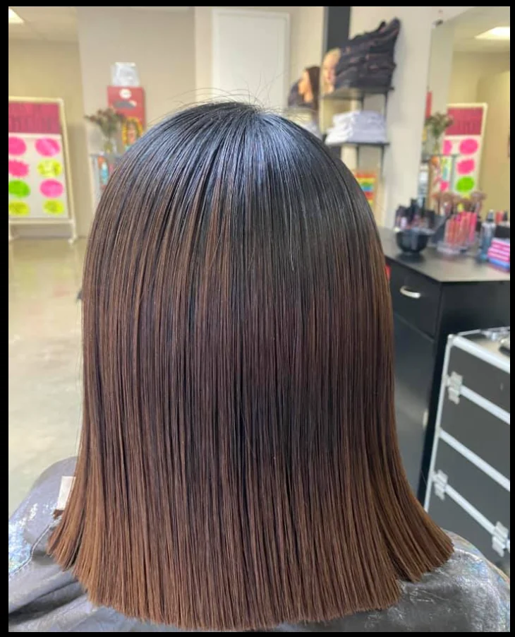 Sleek straight bob result